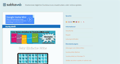 Desktop Screenshot of de.sudokusweb.com